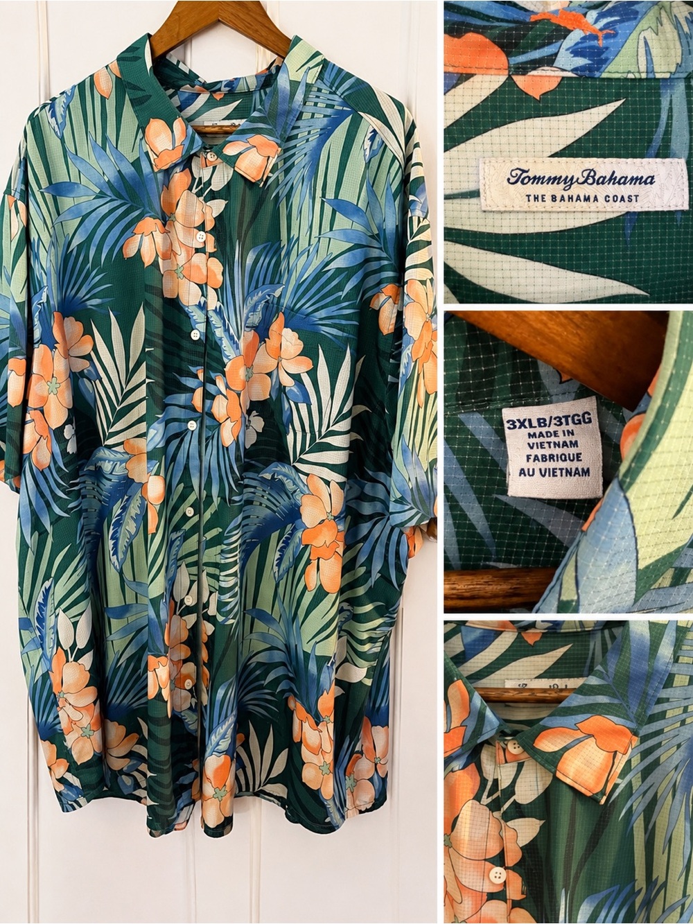Tommy Bahama The Bahama Coast Tropical Hawaiian Camp Shirt Men’s 3XLB